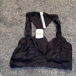 Black Lace Bralette from Free People. NWT